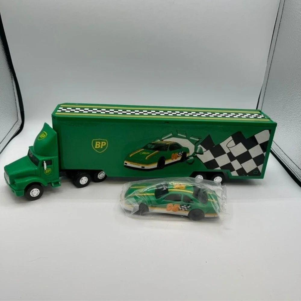 BP Toy Racing Transport Truck Limited Edition Collectors Series Green #95 Car